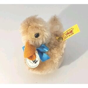 Williams‎ Sonoma Exclusive Steiff Plush mohair Baby chick duck Ente 682018